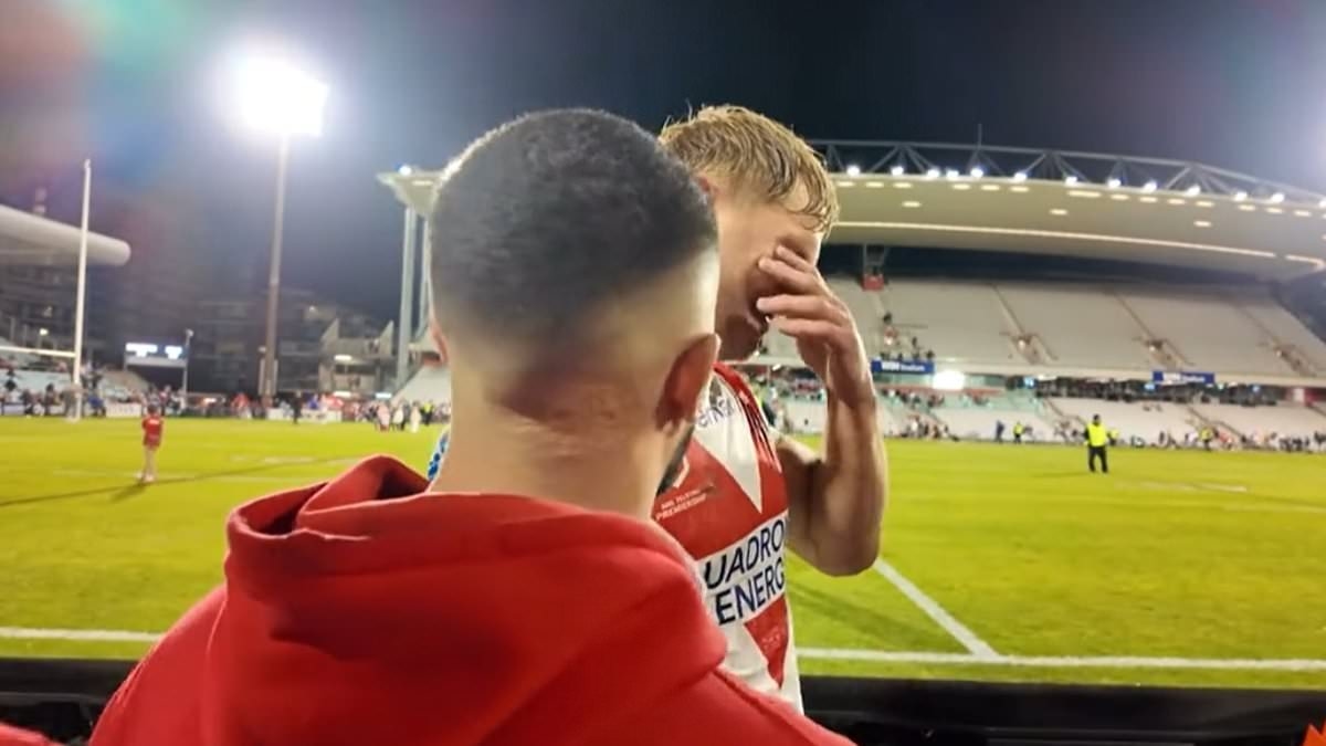 Revealed: Why one of the NRL's hardest men broke down in tears in emotional encounter with a fan he's never met before