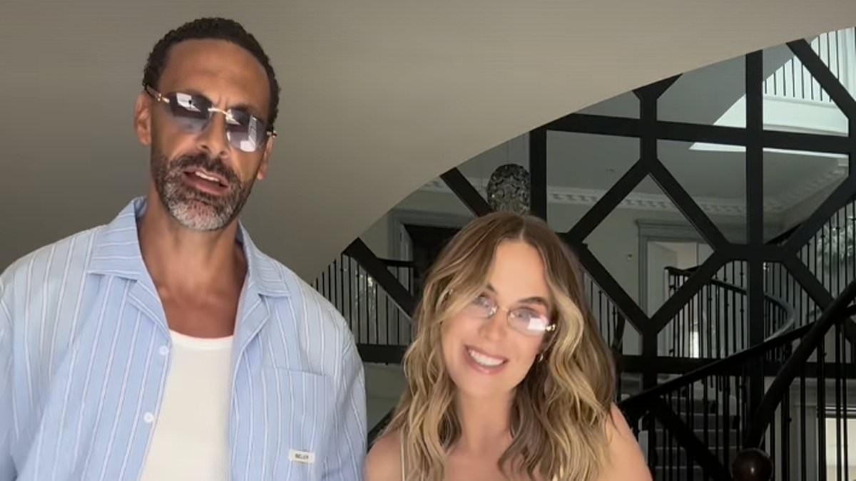 Rio Ferdinand hilariously hijacks wife Kate's outfit of the day video as she shows off enviable physique