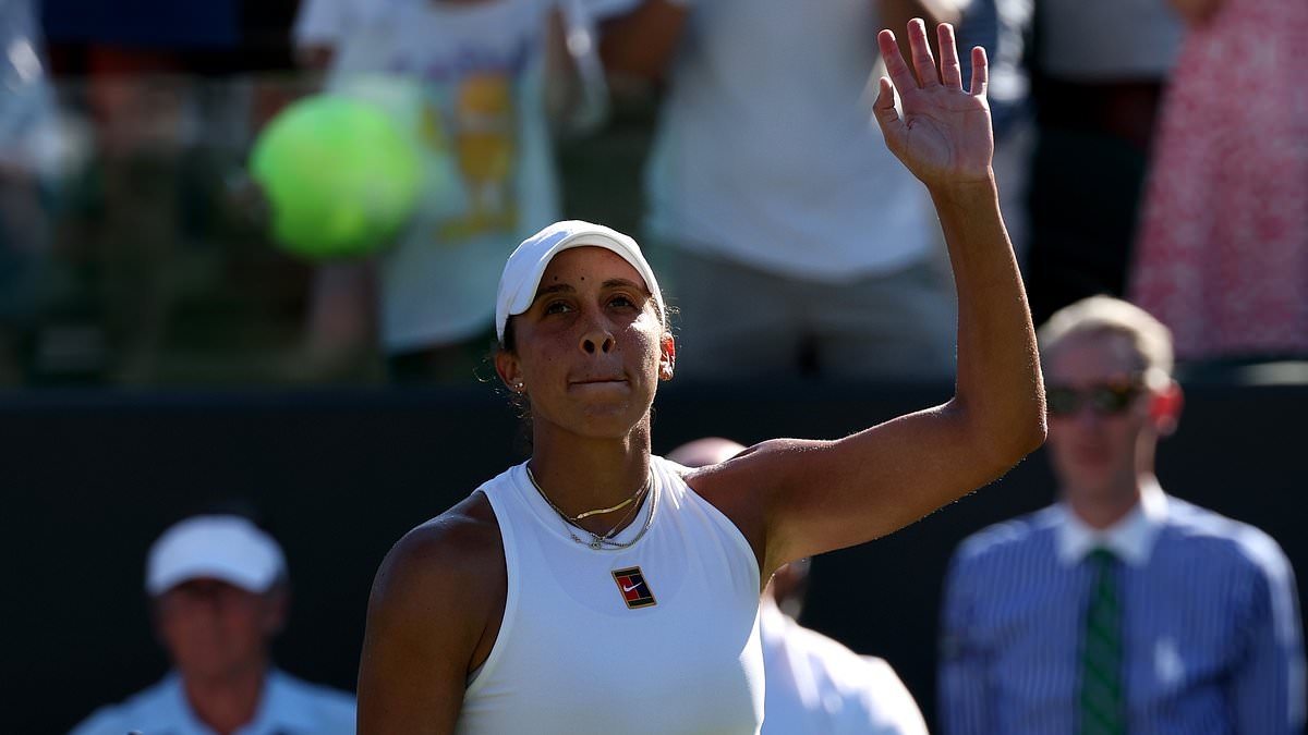 US tennis star Madison Keys suffers embarrassing blooper at Wimbledon - with fans left in stitches