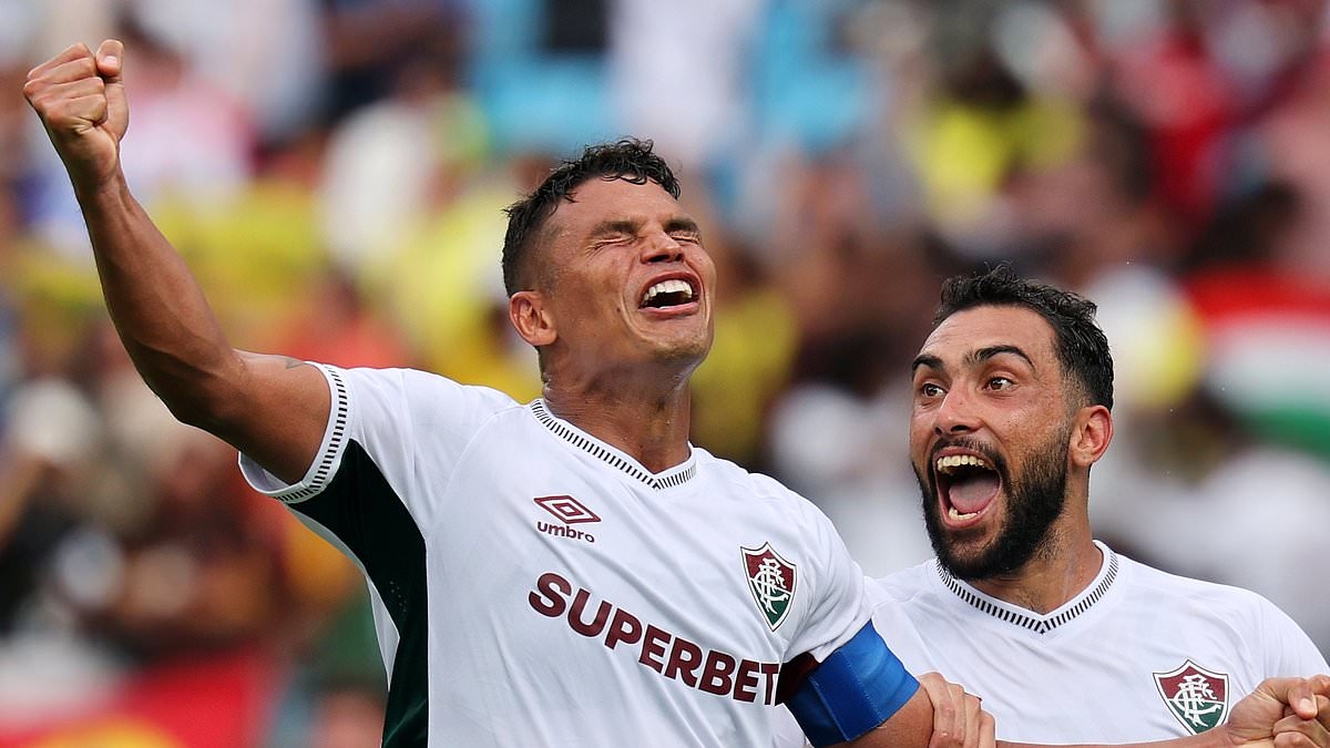 Former Chelsea captain Thiago Silva, 40, breaks down in tears after his Fluminense side stun Inter Milan to reach Club World Cup quarter-finals