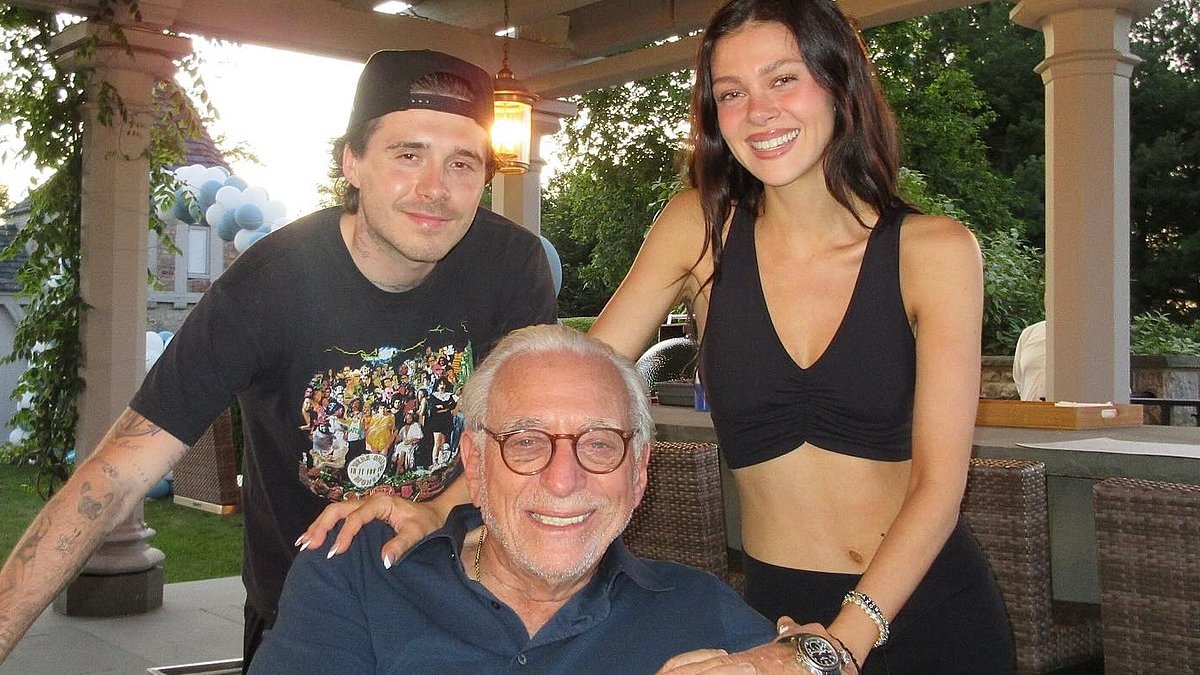 AMANDA PLATELL: Brooklyn Beckham and Nicola Peltz made a fool of David with affectionate celebration for billionaire Nelson