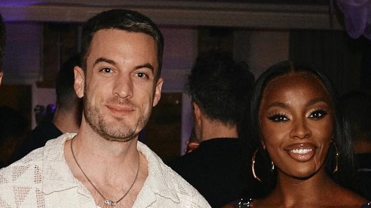 EXCLUSIVE AJ Odudu's secret fiancé is revealed as American art director - and they are planning a big move
