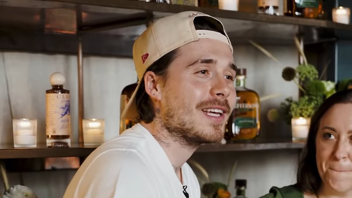 Brooklyn Beckham signs up with rival whiskey brand to dad David's booze in latest snub amid ongoing family feud