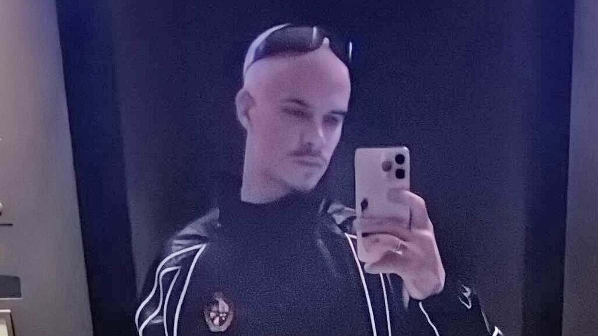 Romeo Beckham channels his father David's famous style with blond buzzcut