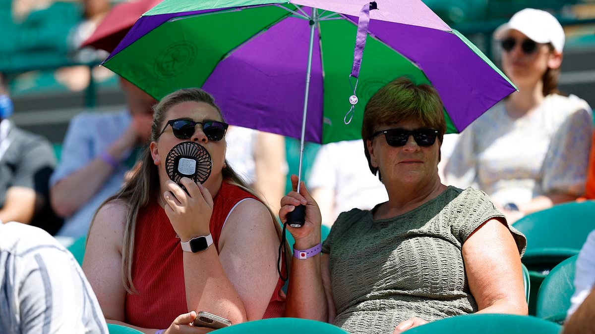 Wave goodbye to the heat... for now! Brits to start cooling off as temperatures dip and rain is set to fall - but not for long