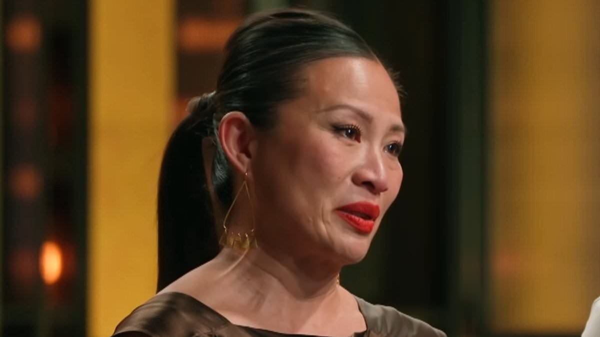 Poh Ling Yeow struggles to hold back tears on MasterChef as she bids farewell to contestant Andre Ursini