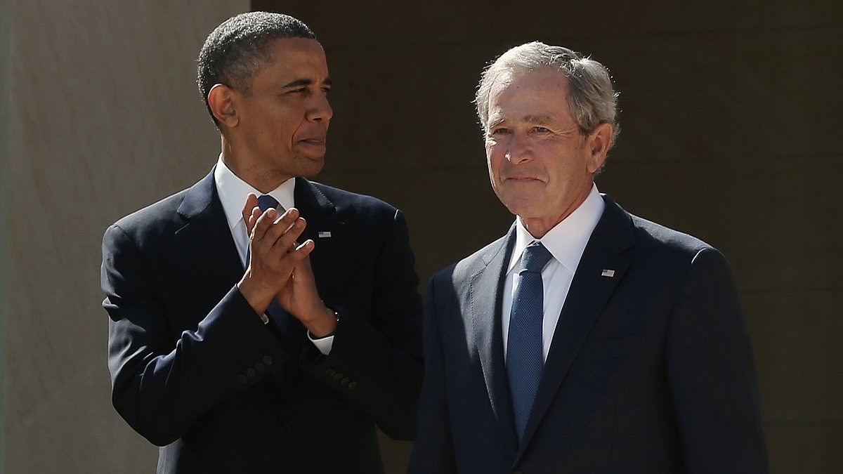 Donald Trump's 'colossal mistake' BLASTED by Obama and Bush during surprise reunion that left Bono in tears