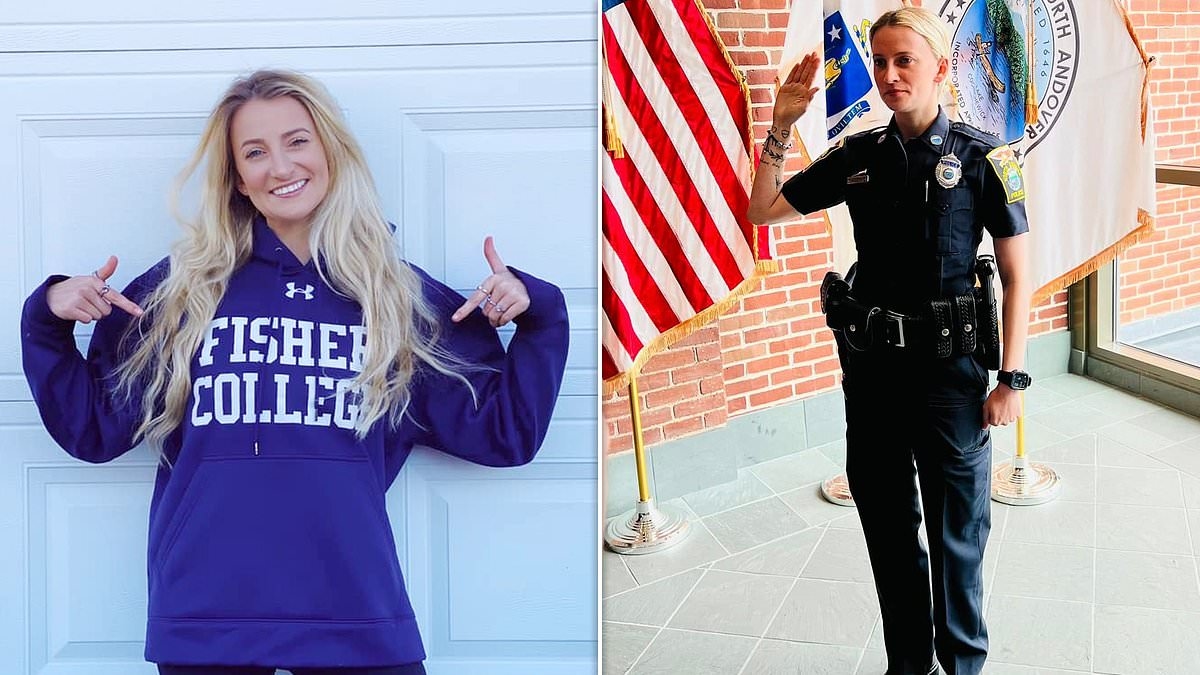 Female cop is shot in wild encounter with fellow officers who turned up at her home to serve restraining order