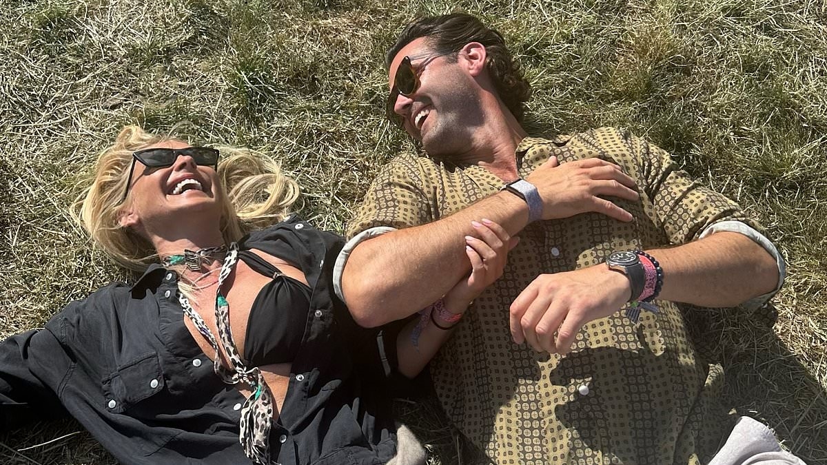 Louise Redknapp, 50, looks loved-up with boyfriend Drew Michael, 41, as she shares an insight into Glastonbury