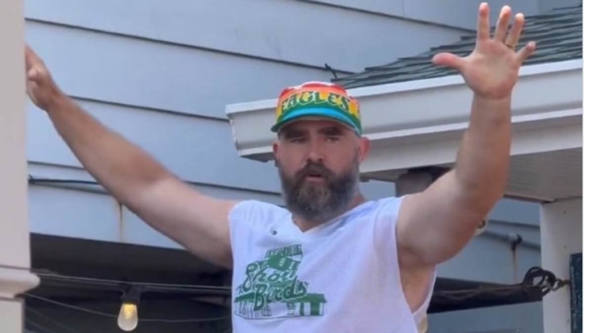 Jason Kelce reveals brutal bet that forced him to wear Speedos at Eagles charity event... and get a bikini wax