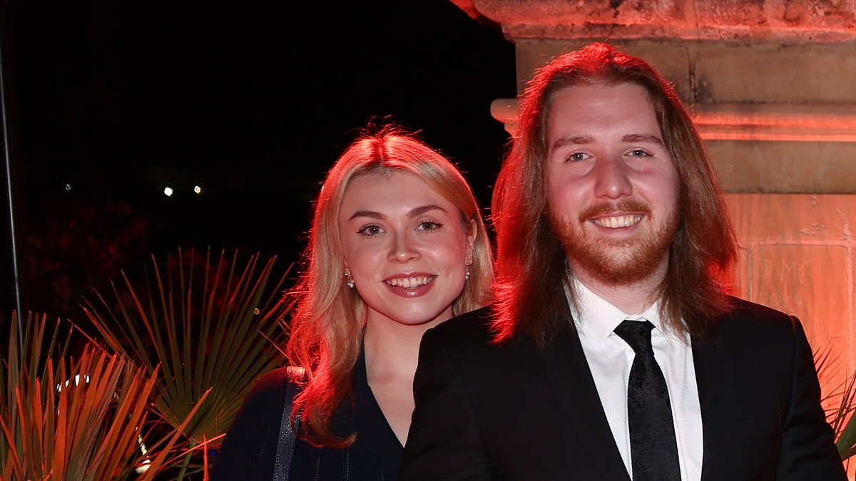 Hollywood A-lister's nepo baby son cuddles up to blonde bombshell at star-studded event... can you guess who?