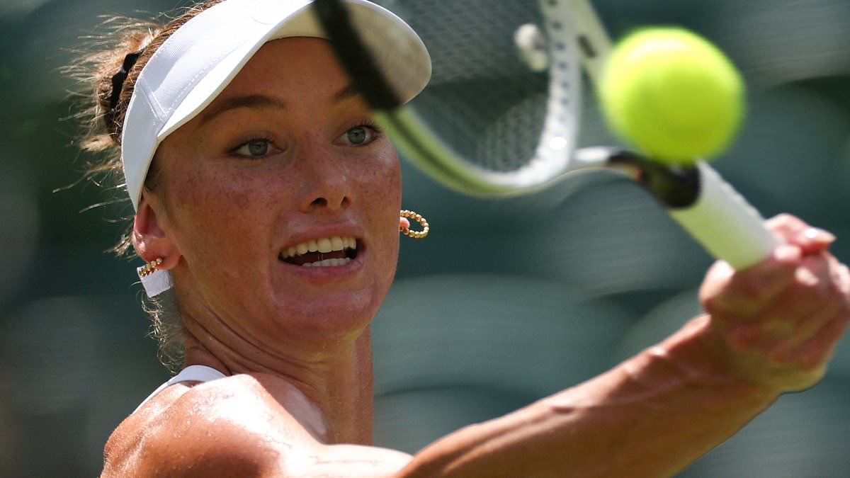 Wimbledon's most beautiful debutant reveals shocking EXACT figure in her bank account before she turned her career around earlier this year