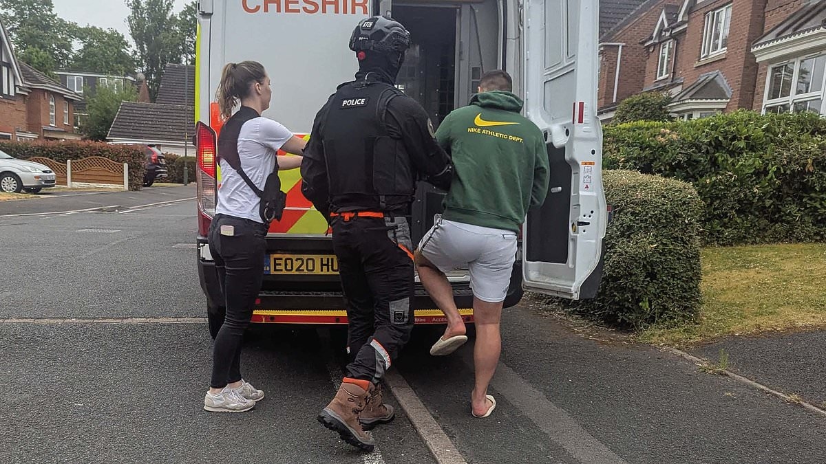 Three Albanian men and a British woman are charged over spate of million-pound burglaries in Cheshire's Golden Triangle