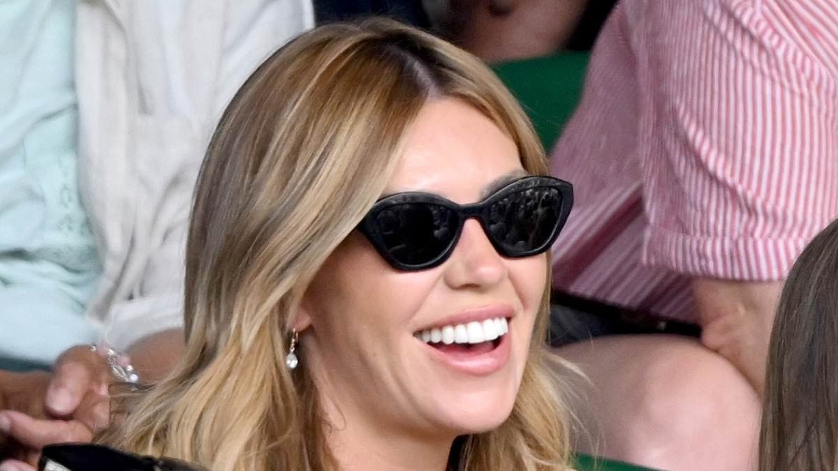 Abbey Clancy's look-a-like daughter Sophia, 14, proves she is taking after her model mother as she joins her famous family and footballer father Peter Crouch at Wimbledon