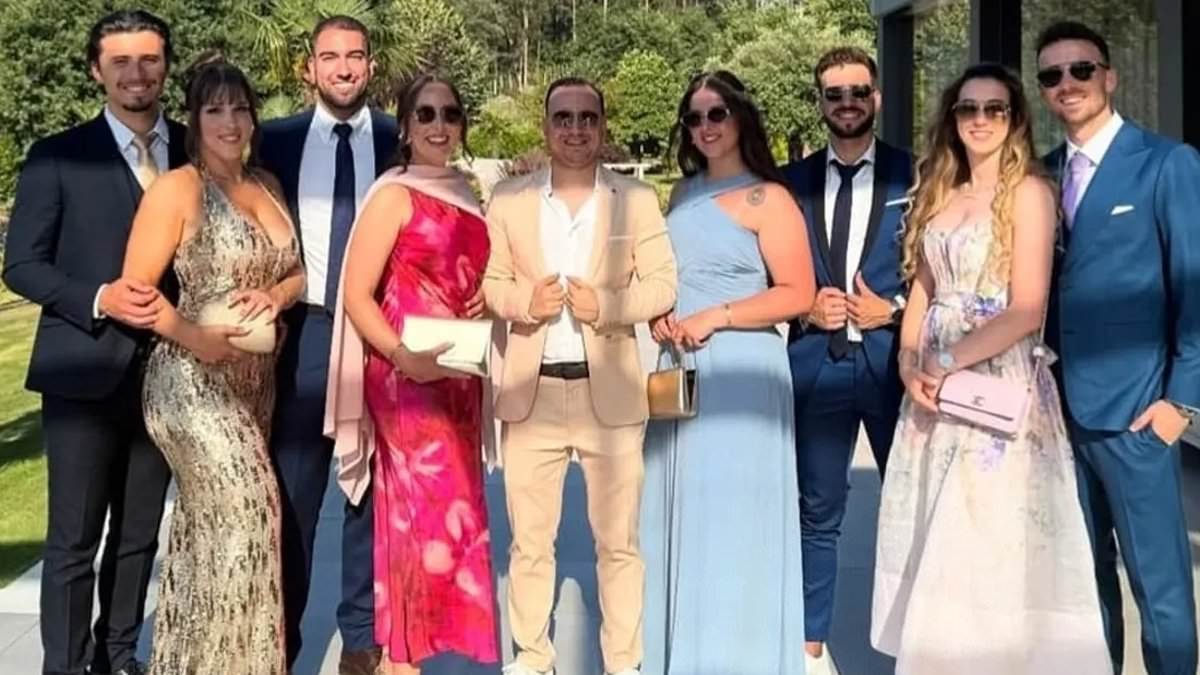 The 'final' photo of Diogo Jota before his tragic passing: Liverpool star pictured with his wife and friends as they celebrate loved ones' wedding in Portugal