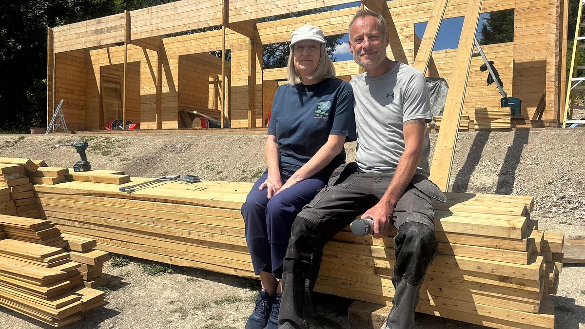 EXCLUSIVE 'Devastated' couple who spent £45k inheritance on building illegal log cabin in national park say they were 'led in blind' after council orders them to demolish it