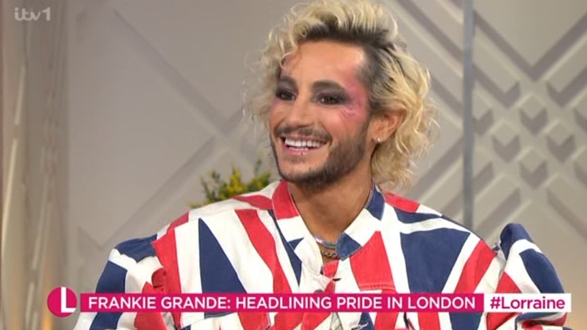Ariana Grande's big brother Frankie defiantly insists he's NOT jealous of her superstardom as he leaves Ranvir Singh stunned with striking look