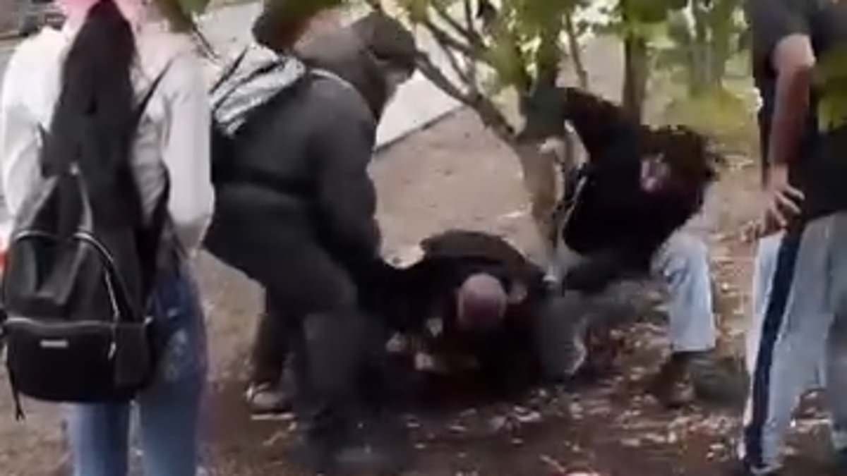 EXCLUSIVE Terrifying never-seen-before footage shows father 'attempt honor killing' outside an American school