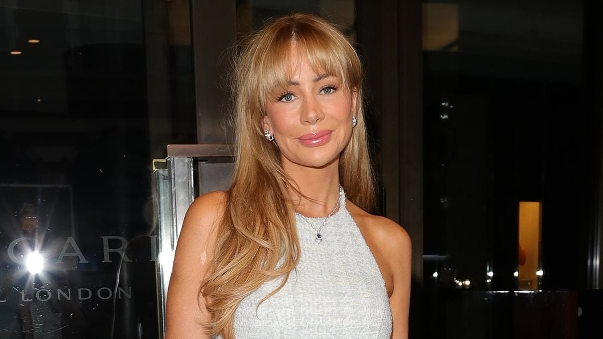 Olivia Attwood puts on a leggy display in a white mini dress while Ashley Roberts wows in a glitzy diamante gown as they lead the glamour at the Bvlgari summer party