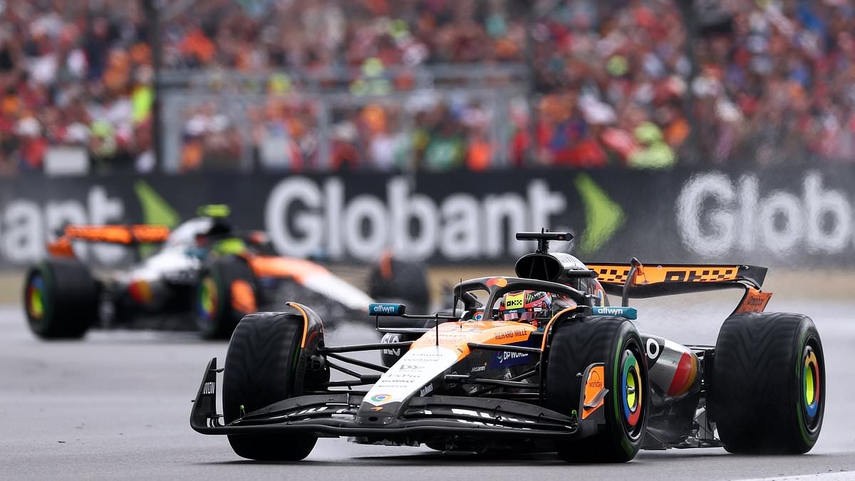 Lando Norris wins chaotic British Grand Prix to close gap on Oscar Piastri as FIVE drivers retire in opening laps
