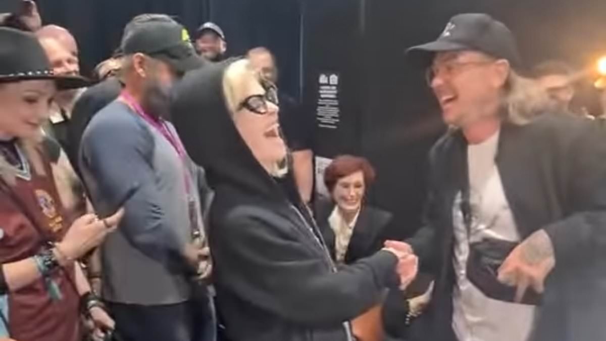 Kelly Osbourne is engaged! Ozzy Osbourne's daughter is shocked as her boyfriend Sid Wilson gets down on one knee backstage at her rockstar dad's final gig