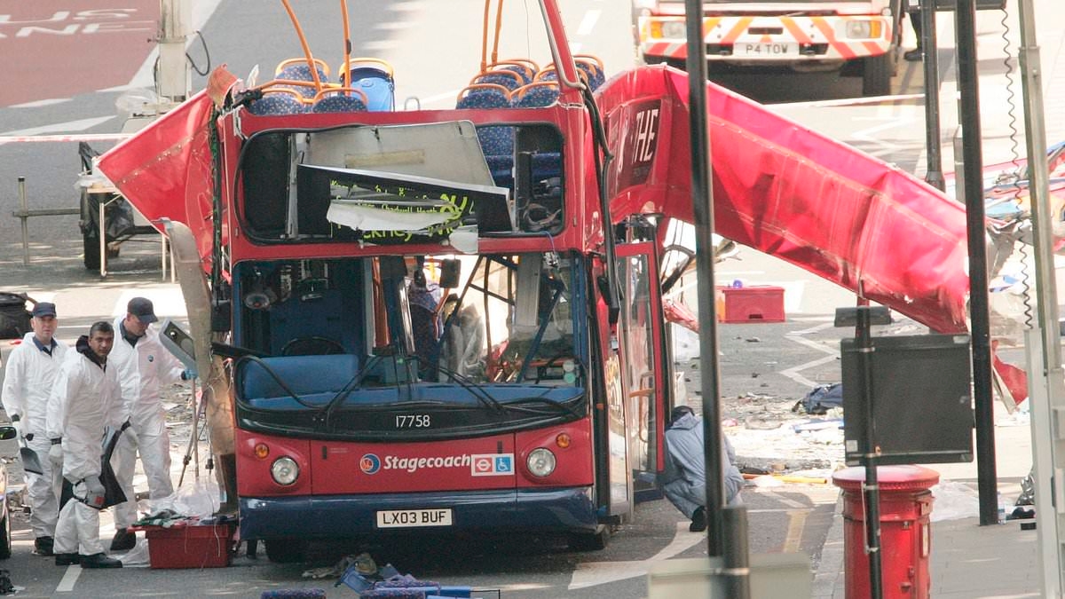 The King's poignant message 20 years on from the 'senseless evil' of 7/7: Charles pays tribute as Home Secretary says Islamic extremism still 'greatest threat' to UK