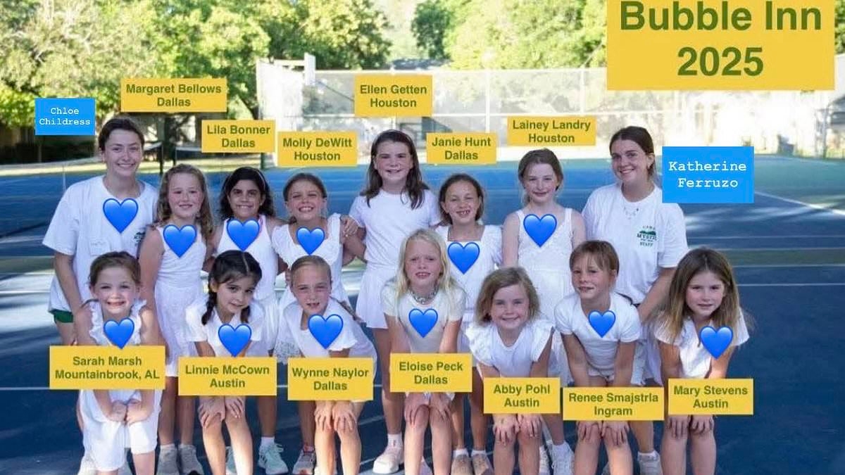 Heartbreaking photo shows entire cabin of Camp Mystic girls and counselors who were washed away