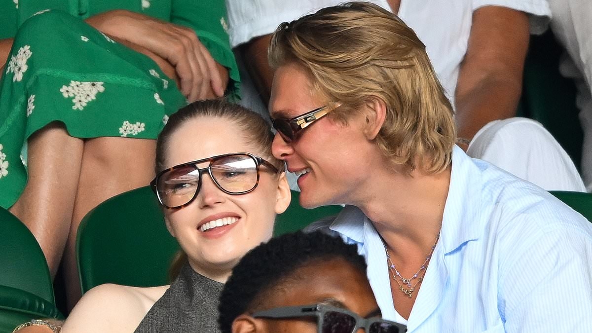 Richard Madden's ex Ellie Bamber confirms new romance as she packs on the PDA with mystery man at Wimbledon
