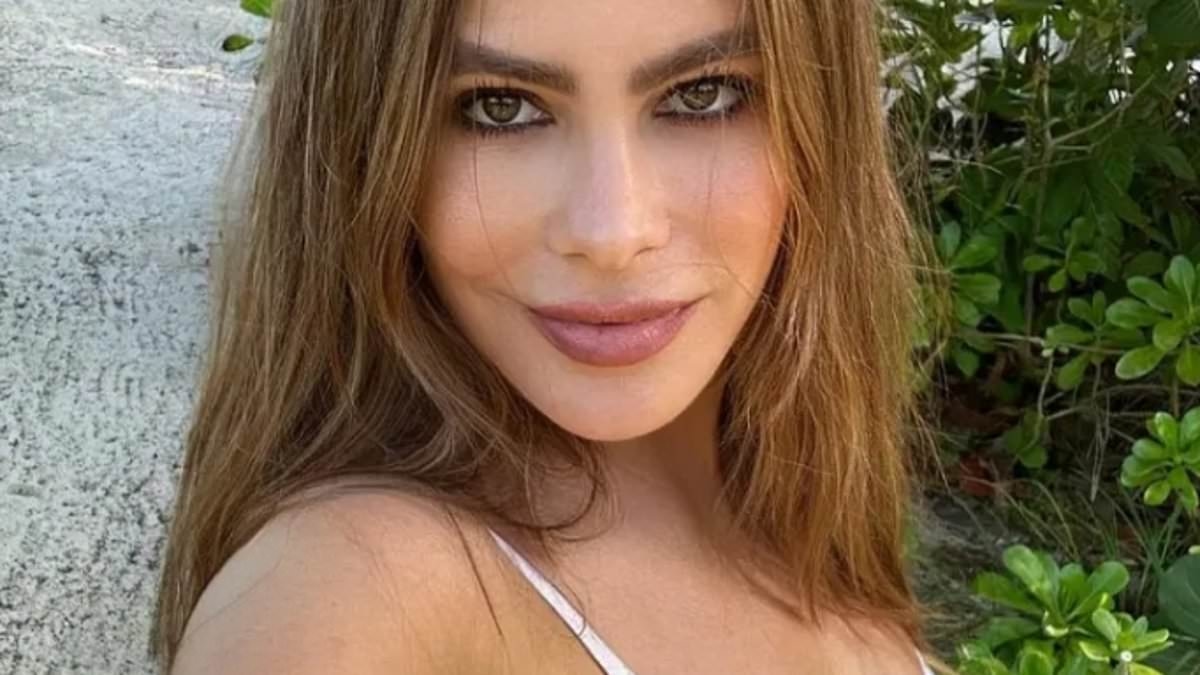 Sofia Vergara, 52, goes topless while showing off her pert bottom in a thong bikini bottom during Ibiza trip