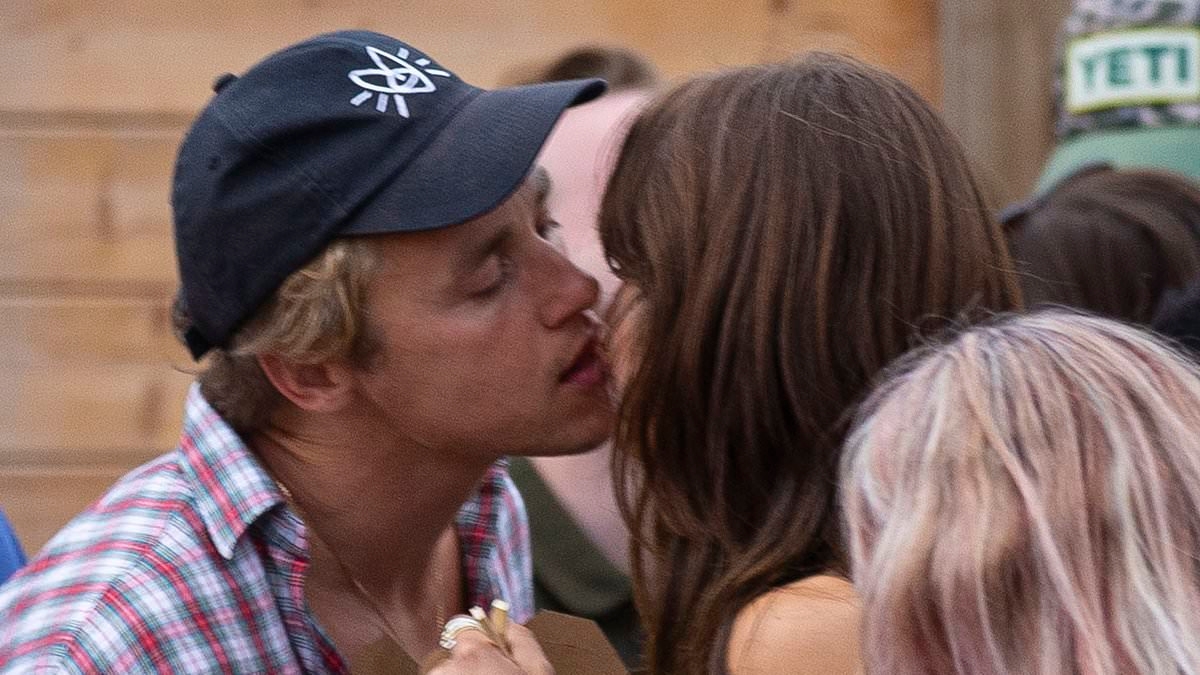 EastEnders star Ben Hardy, 34, can't keep his hands off actress Emilia Jones, 23, as the pair confirm their romance at Sabrina Carpenter's BST Hyde Park gig