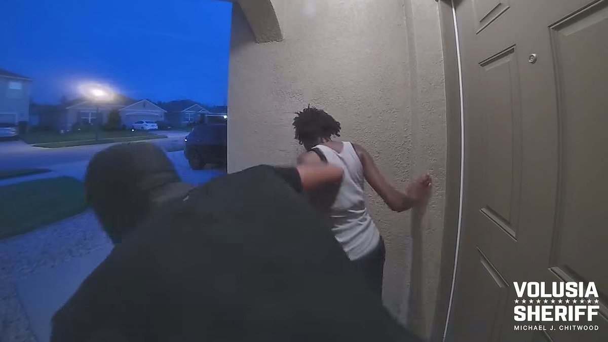 Boy and girl get nasty shock after kicking in stranger's front door for TikTok challenge