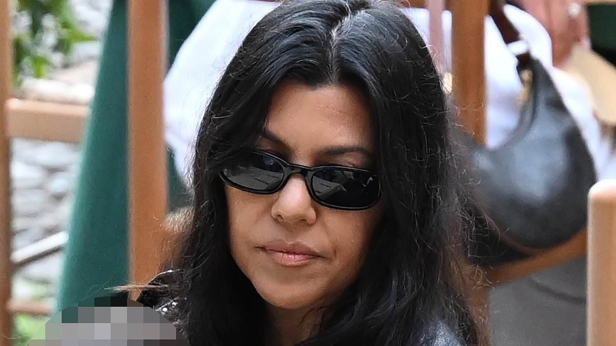 Kourtney Kardashian ditches strict diet to enjoy a sweet treat with her kids and husband Travis Barker in Italy