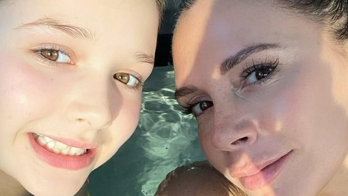 Victoria and Romeo Beckham pay tribute to 'special and amazing' Harper on her 14th birthday with sweet snaps - as cloud hangs over the occasion while family wait to see if brother Brooklyn will reach out amid feud
