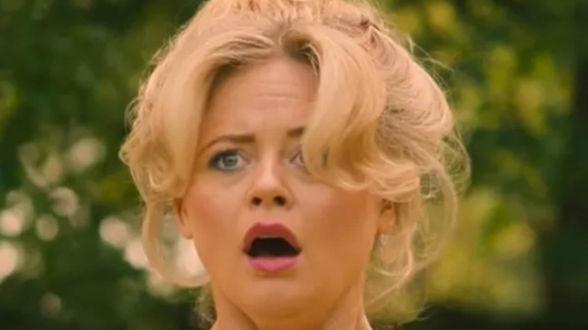 Emily Atack jokes she was 'fully clothed' as she attended Wimbledon - after THAT naked tennis scene in racy series Rivals