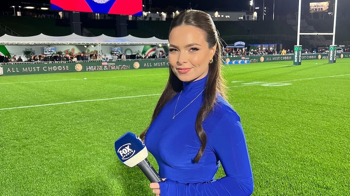 Glamorous footy presenter hits back as she is shamed for her racy bikini photos and branded 'unprofessional'