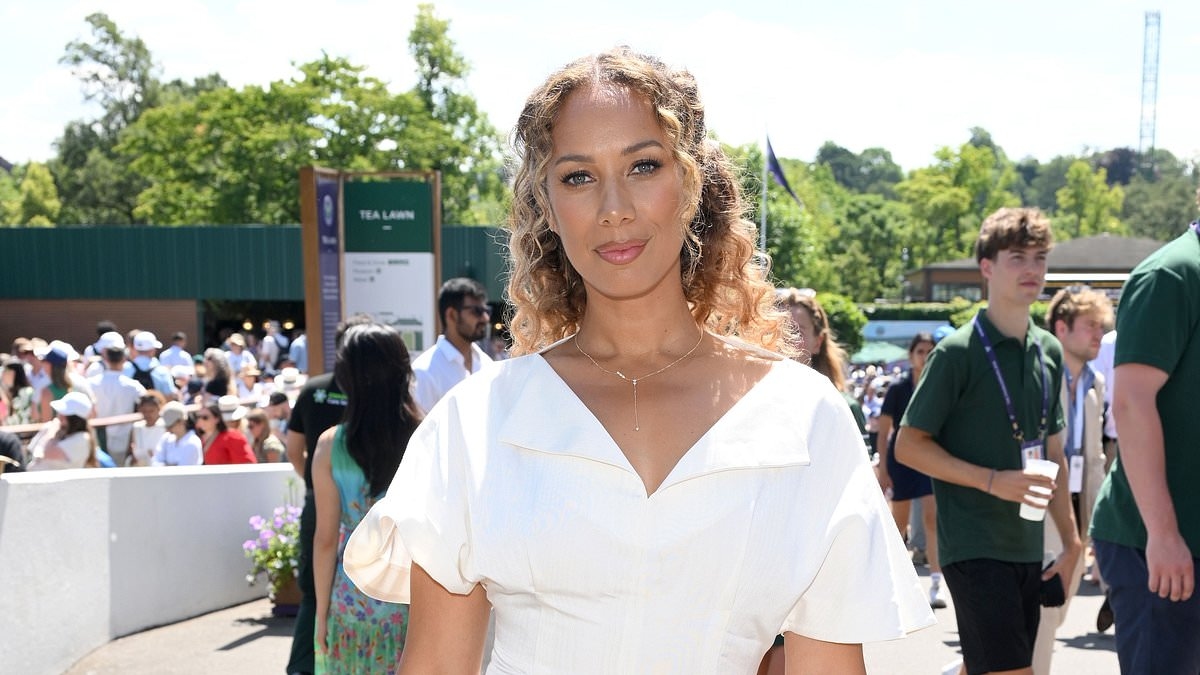Wimbledon whites! Leona Lewis, Lucy Boynton and Ashley Roberts look incredible in matching hues... but Daisy Lowe didn't get the memo