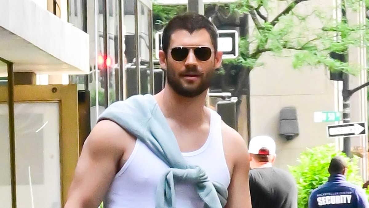 Superman star David Corenswet trolls co-star Nicholas Hoult for 'copying' his VERY fashion forward look as they sport vests on press tour
