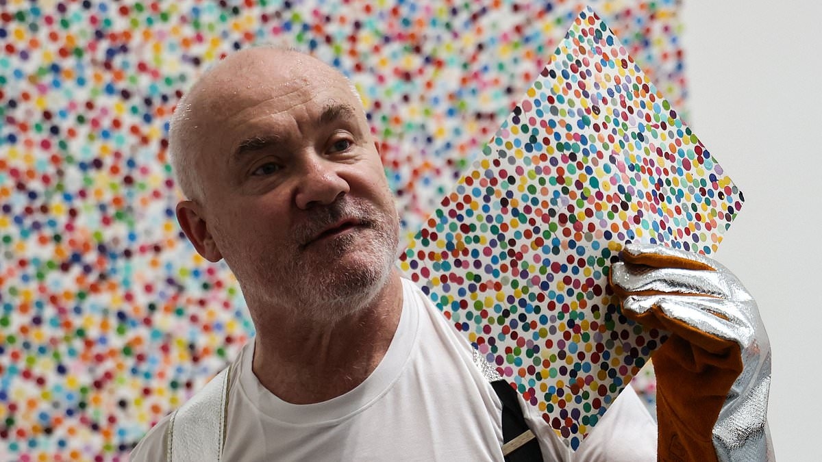 EXCLUSIVE Burglar steals clothes worth £400k from Damien Hirst's studio - while 'failing to spot artwork worth millions'