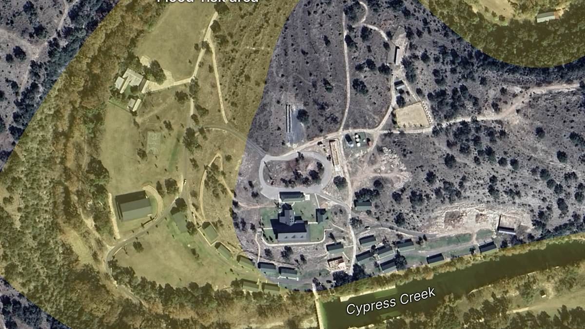 Incredible timelapse shows how Camp Mystic was a sitting duck in high-risk flood zone as death toll hits 129