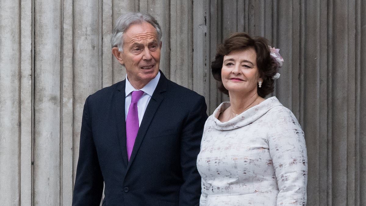 EXCLUSIVE The ultimate Blair Rich Project: Former PM and his wife install £500,000 James Bond-style 'vanishing' pool at their £4million Grade I-listed country mansion