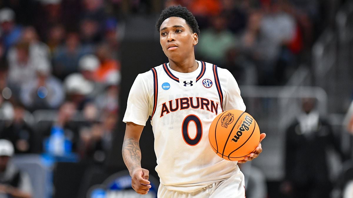 Auburn's Tahaad Pettiford, 19, arrested on DUI charge after 'getting $2m NIL deal to drop out of NBA Draft'