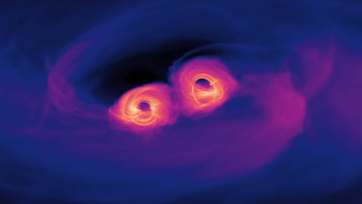 Two black holes merge into one giant mass bigger than the Sun