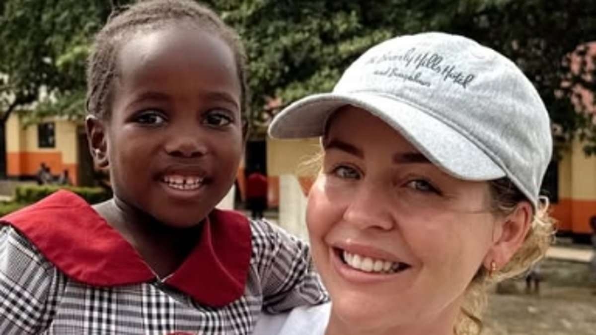 Lydia Bright breaks down in tears as she meets Ugandan family her daughter Loretta, five, sponsored after donating her birthday money