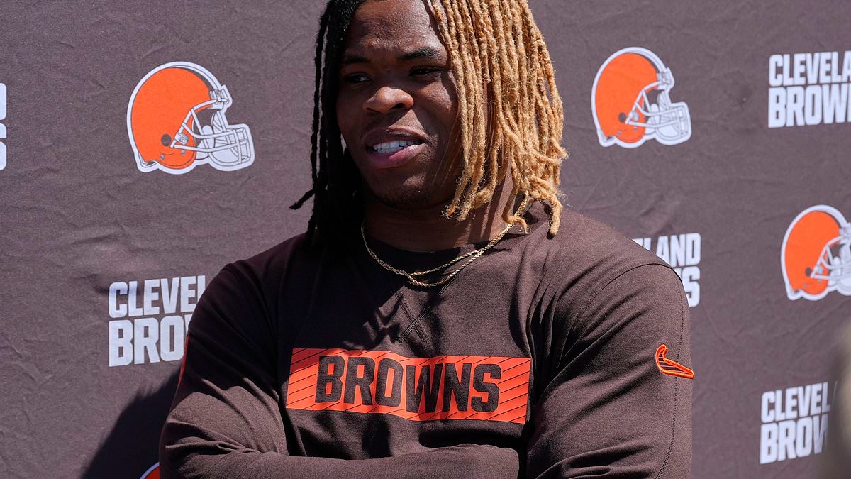 Browns rookie Quinshon Judkins accused of punching girlfriend in the mouth with closed fist, police reveal