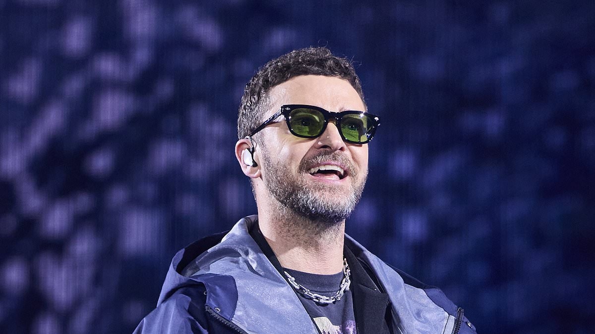 Justin Timberlake caught on camera in intense exchange at English music festival