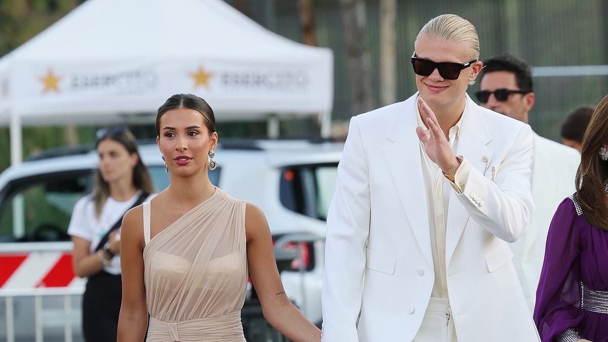 Erling Haaland's Roman Holiday: Man City forward and girlfriend Isabel Haugseng Johansen attend star-studded Dolce & Gabbana Alta Moda fashion show