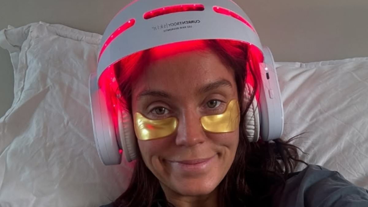 Vicky Pattison shares candid snap of her 'belly hanging out' after flaunting her figure in skimpy red bikini while holidaying in the Maldives