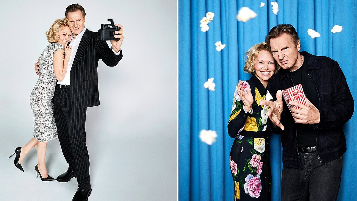 Pam and Liam: They played lovers in the reboot of The Naked Gun, but has their on-screen romance spilled over into real life?