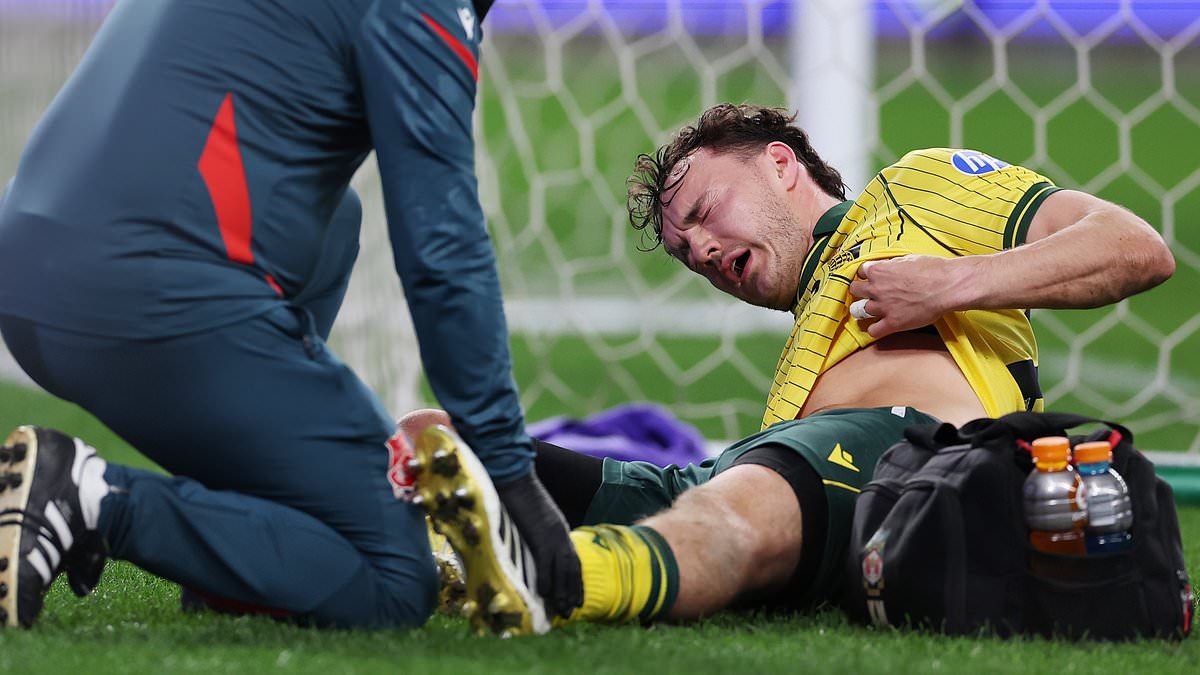 BREAKING NEWS Wrexham star rushed to hospital in Sydney after suffering worrying injury as Ryan Reynolds and Rob McElhenney's men slide to defeat