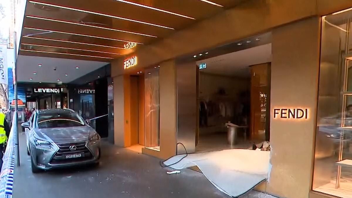 Fendi Store in Sydney targeted in brazen ram raid